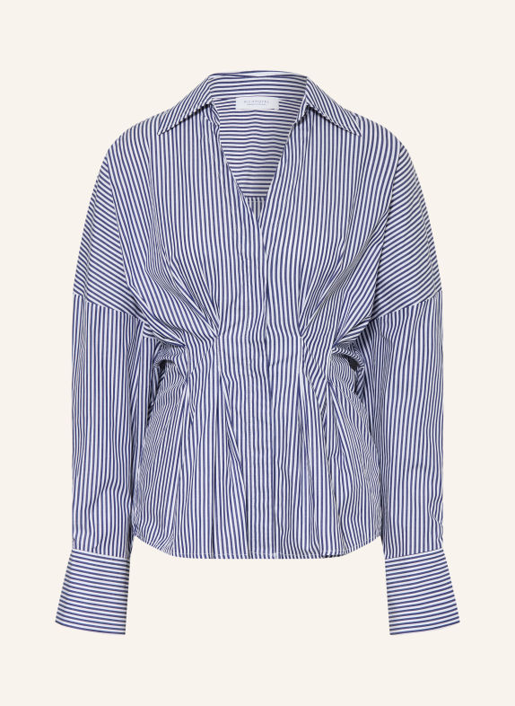 Rich & Royal Bluse DUNKELBLAU / WEISS