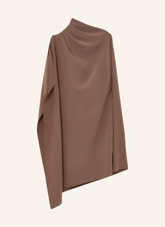 REISS ELLERY One-Shoulder Dress BROWN