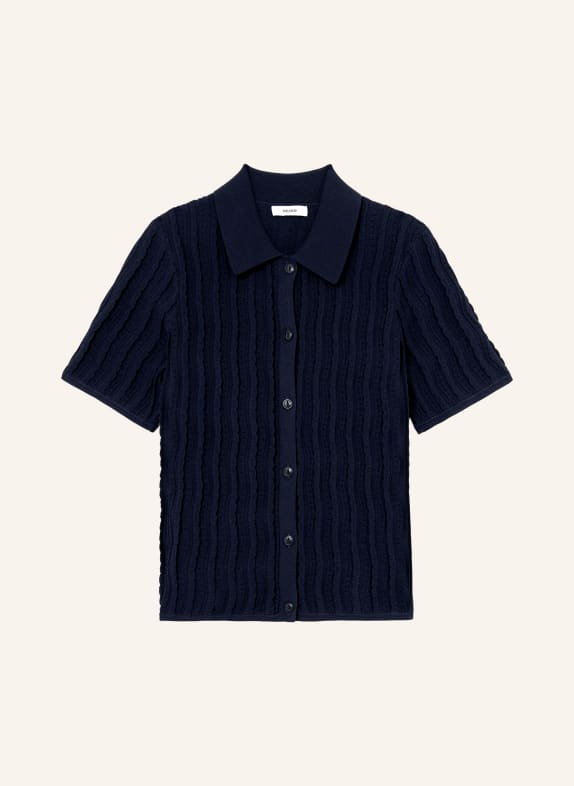 REISS Strick-Poloshirt AUDREY DUNKELBLAU