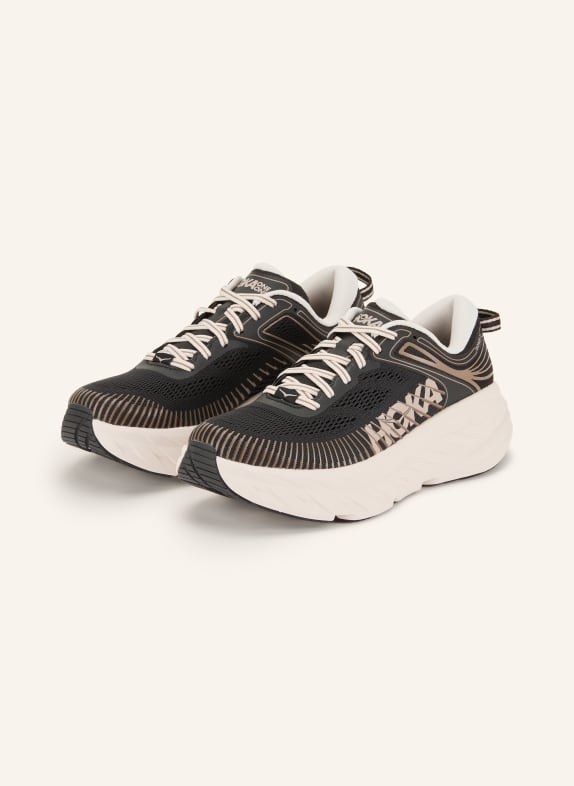 HOKA Sneaker BONDI 7 SCHWARZ / BRAUN