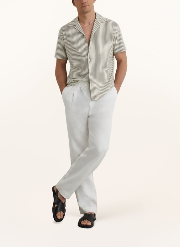 REISS Resorthemd AURELIA Comfort Fit LICHTGROEN / WIT