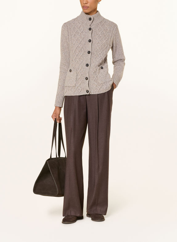 HABSBURG Gebreid vest ARIELLA BEIGE / GRIJS