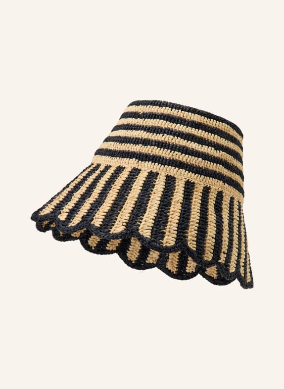 CLAUDIE PIERLOT Bucket Hat BEIGE / SCHWARZ