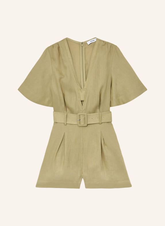REISS SANSI Jumpsuit BEIGE