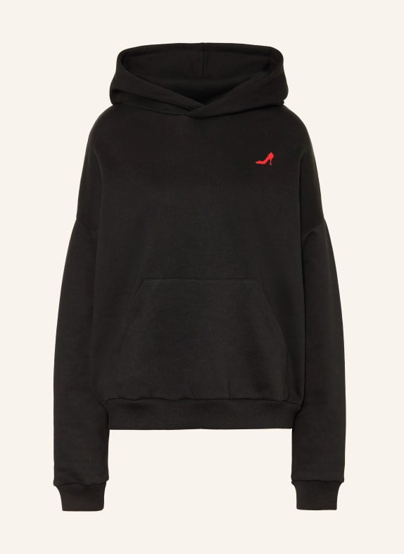 The Devil Wears Prada Oversized-Hoodie SCHWARZ / ROT