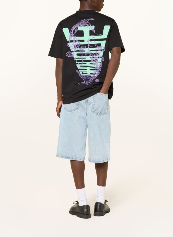 WOODBIRD T-shirt WBBAINE SORT / LILLA / MINT