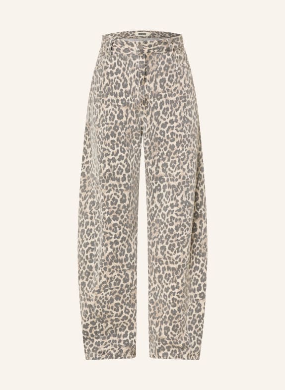 WOODBIRD Wide Leg Jeans WBGHAT BLACK-YELLOW