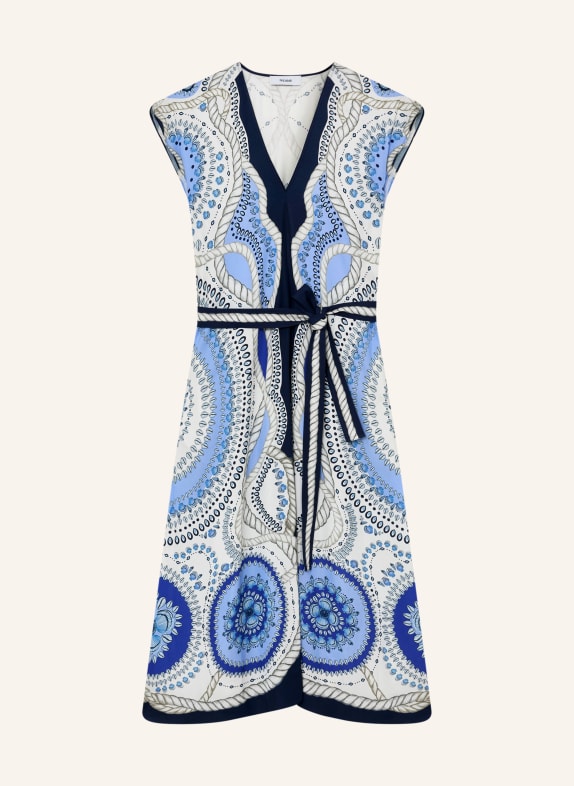 REISS Kleid HEIDI BLAU / TAUPE / WEISS