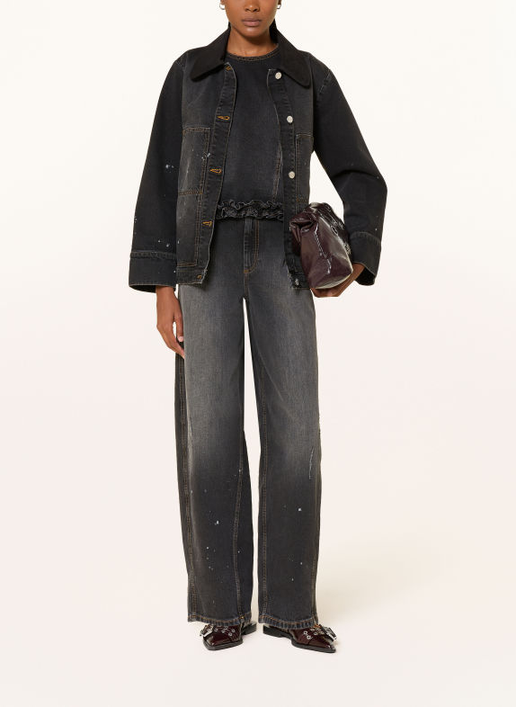 BAUM UND PFERDGARTEN Barrel Jeans NEVIN C9892 Black Washed Denim