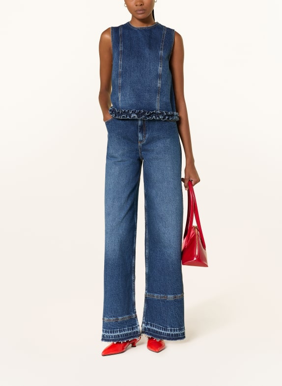 BAUM UND PFERDGARTEN Jeanstop MADIE met ruches DONKERBLAUW