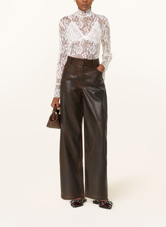BAUM UND PFERDGARTEN Blouse MEENA van kant WIT