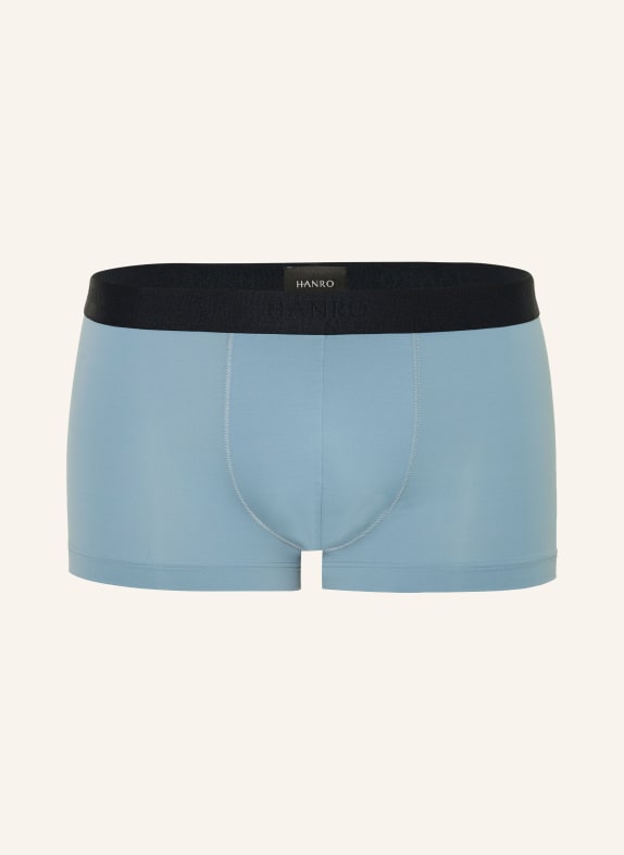 HANRO Boxers MICRO TOUCH BLEU CLAIR / NOIR