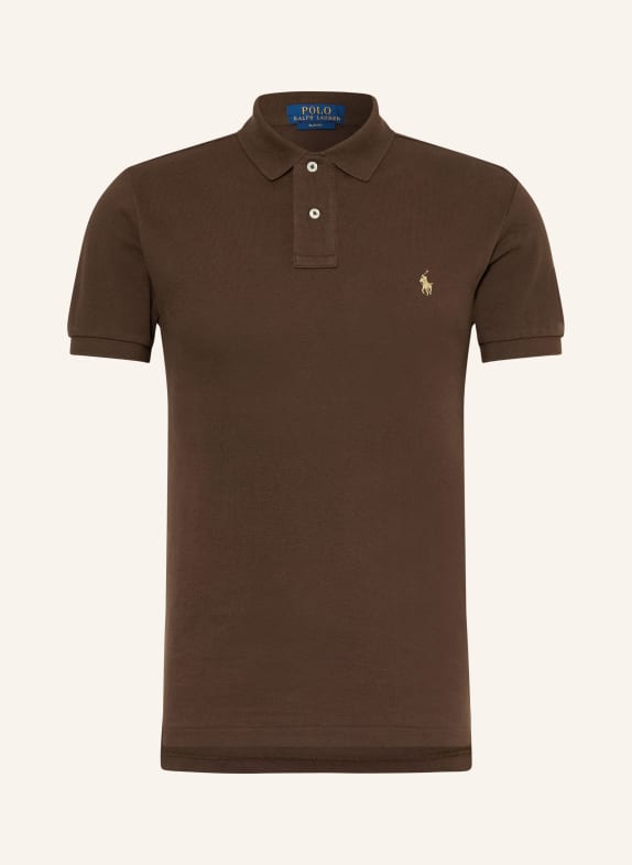 POLO RALPH LAUREN Tricou polo din piqué, croială slim fit MARO ÎNCHIS