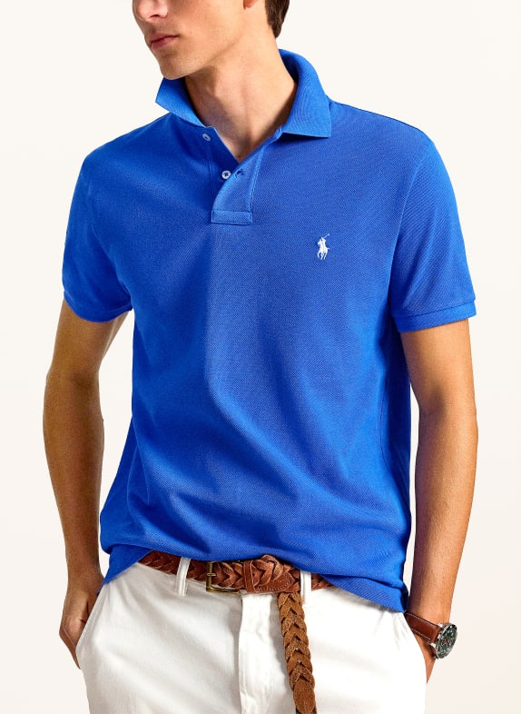 POLO RALPH LAUREN Piqué polo shirt slim fit BLUE