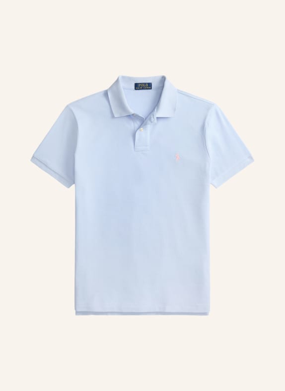 POLO RALPH LAUREN Koszulka polo z piki slim fit JASNONIEBIESKI