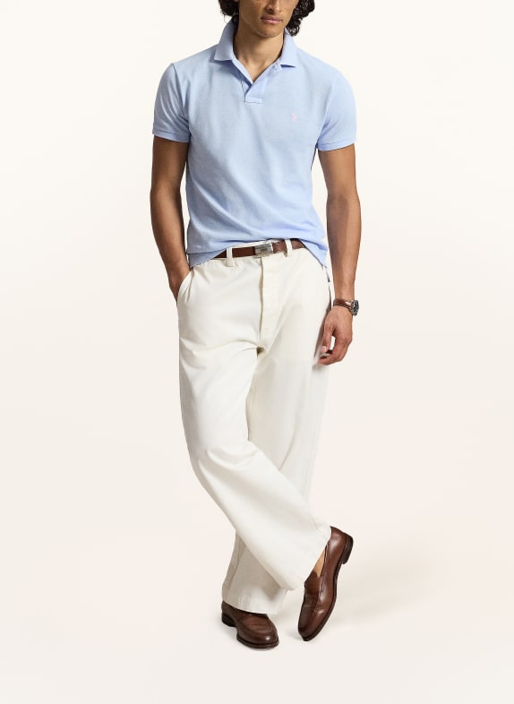POLO RALPH LAUREN Polo piqué coupe slim BLEU CLAIR