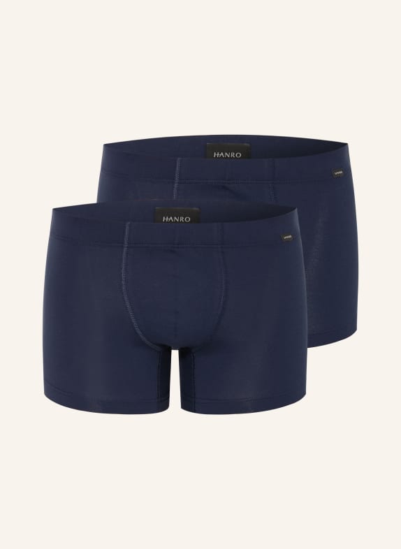 HANRO Boxerky COTTON ESSENTIALS, 2 kusy v balení TMAVĚ MODRÁ