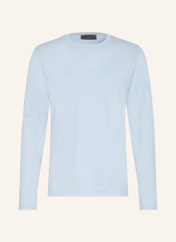 HANRO Schlafshirt LIVING HELLBLAU