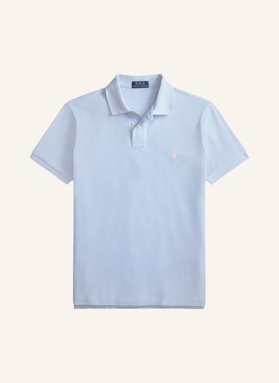 POLO RALPH LAUREN Koszulka polo z piki custom slim fit JASNONIEBIESKI