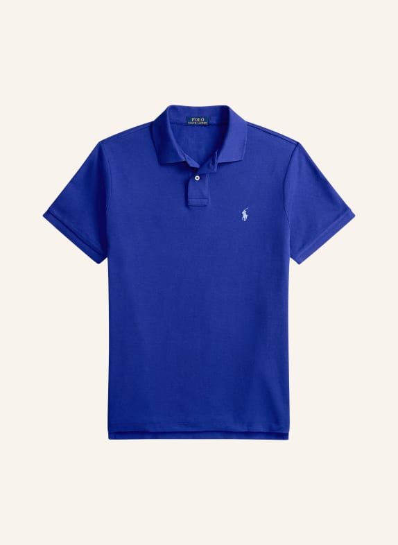 POLO RALPH LAUREN Koszulka polo z piki custom slim fit NIEBIESKI