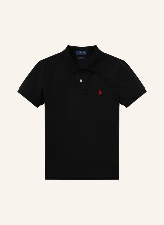 POLO RALPH LAUREN Piqué poloshirt slim fit ZWART
