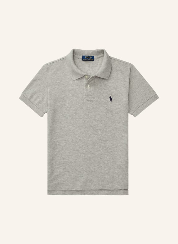 POLO RALPH LAUREN Piqué poloshirt slim fit GRIJS GEMELERKT