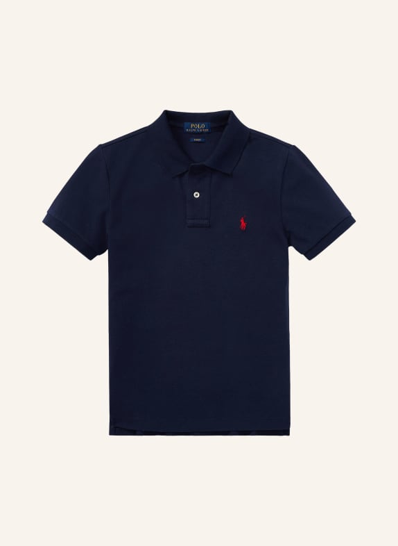 POLO RALPH LAUREN Piqué poloshirt slim fit DONKERBLAUW