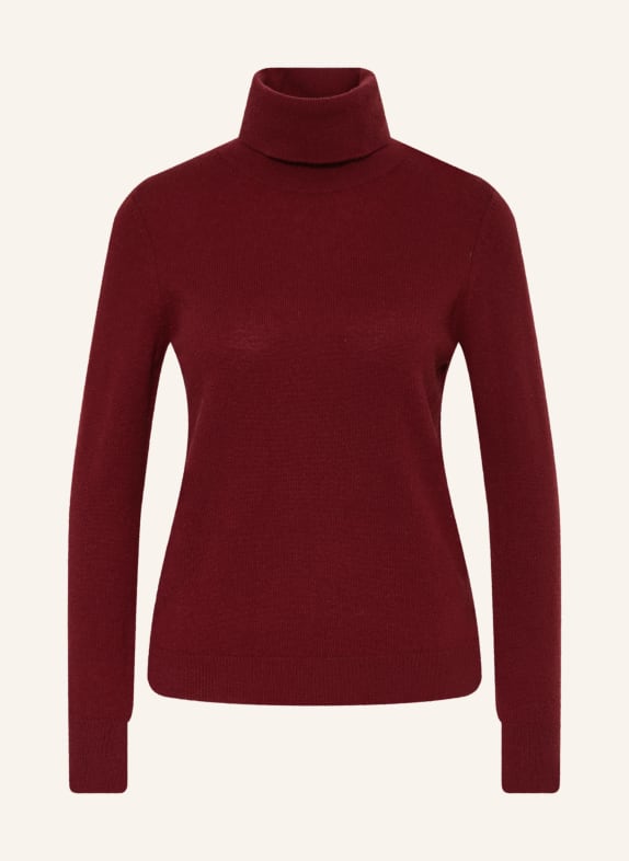 lilienfels Rollkragenpullover aus Cashmere DUNKELROT