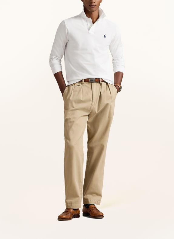 POLO RALPH LAUREN Piqué polokošile Custom Slim Fit BÍLÁ