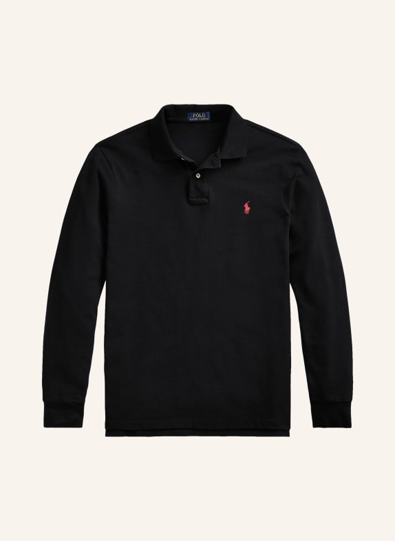 POLO RALPH LAUREN Piqué polo shirt, custom slim fit BLACK