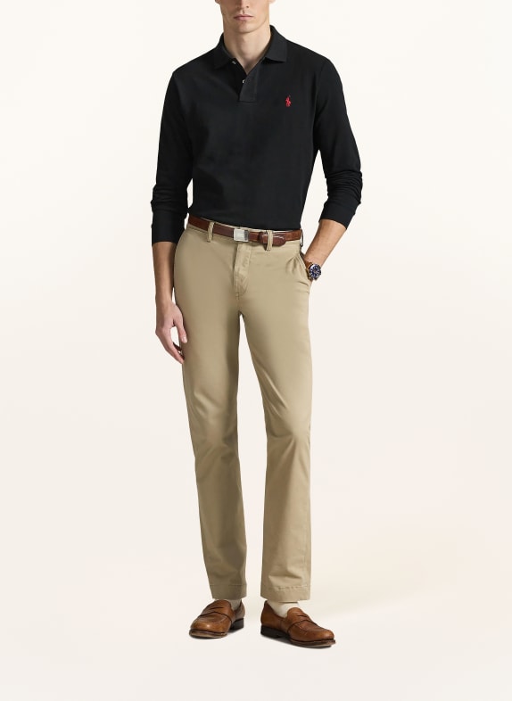 POLO RALPH LAUREN Piqué polokošile Custom Slim Fit ČERNÁ