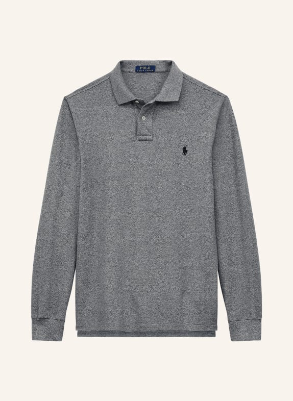 POLO RALPH LAUREN Piqué polo shirt, custom slim fit GRAY MÉLANGE
