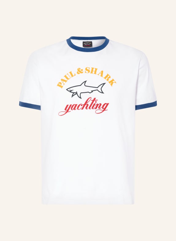 PAUL & SHARK T-shirt WHITE / BLUE