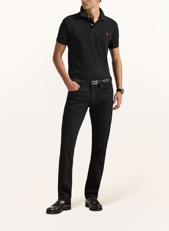 POLO RALPH LAUREN Piqué-Poloshirt Slim Fit SCHWARZ