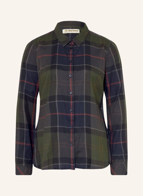 Barbour Hemdbluse BREDON KHAKI / ROT / DUNKELBLAU
