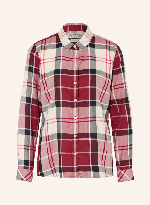 Barbour BREDON shirt blouse DARK RED / ECRU / BLACK