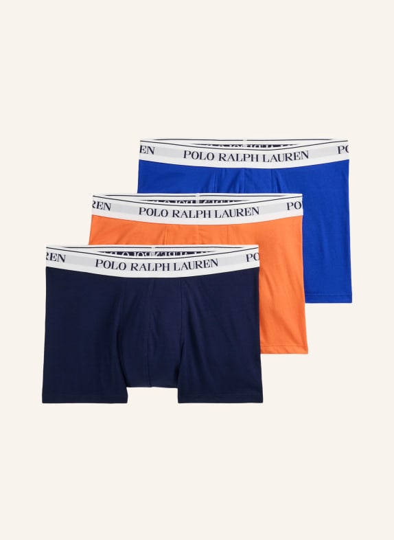 POLO RALPH LAUREN 3-pack of boxer shorts BLUE / ORANGE / WHITE