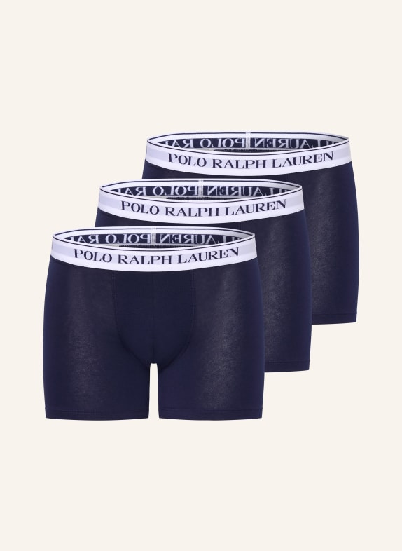POLO RALPH LAUREN 3-pack boxershorts DONKERBLAUW / WIT