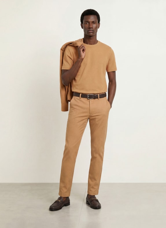 BOSS T-Shirt TIBURT BEIGE