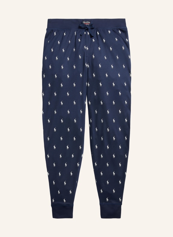 POLO RALPH LAUREN Pantalon lounge BLEU FONCÉ / BLANC