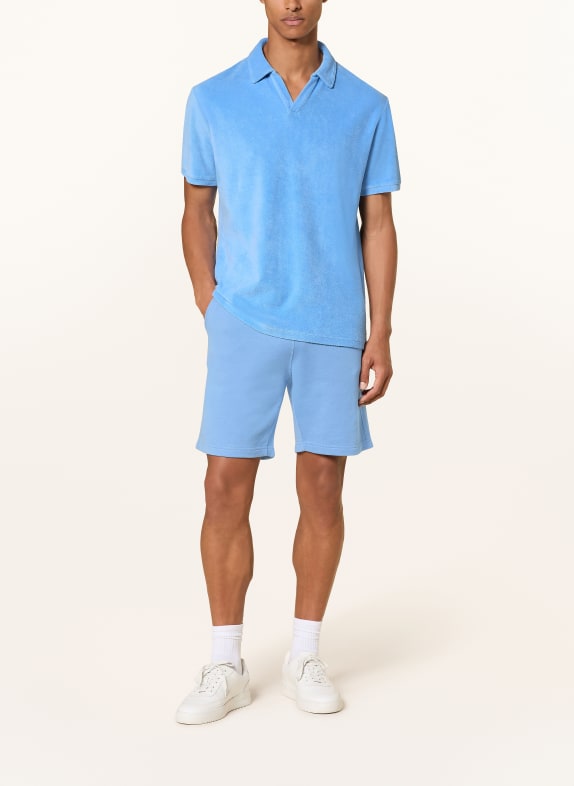 Juvia Tricou polo din material froté ALBASTRU DESCHIS