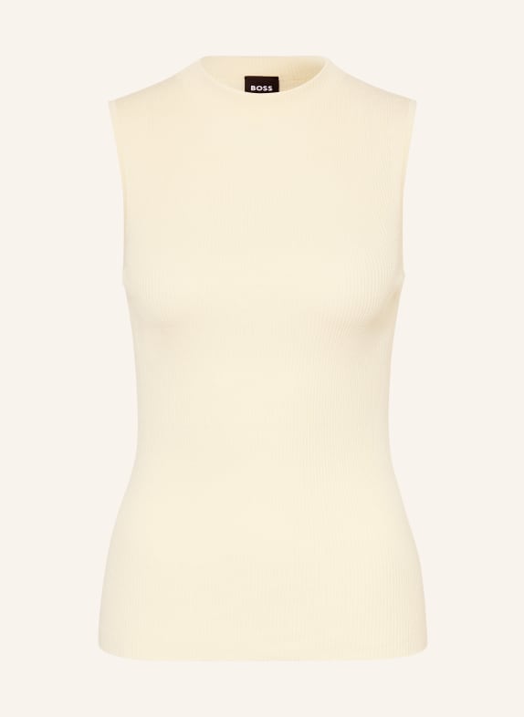 BOSS Top en maille FESKIES BEIGE