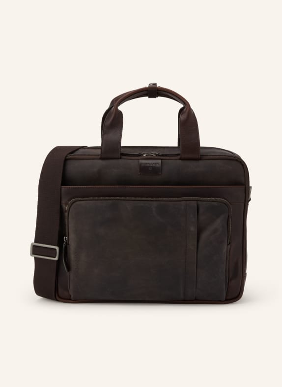 STRELLSON Laptop bag BRICK LANE DARK BROWN