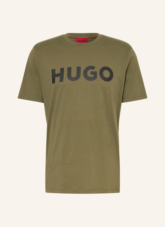 HUGO T-shirt DULIVIO OLIJF / ZWART