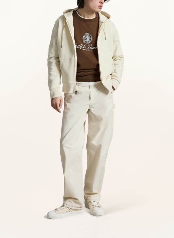 POLO RALPH LAUREN veste de survêtement CRÈME