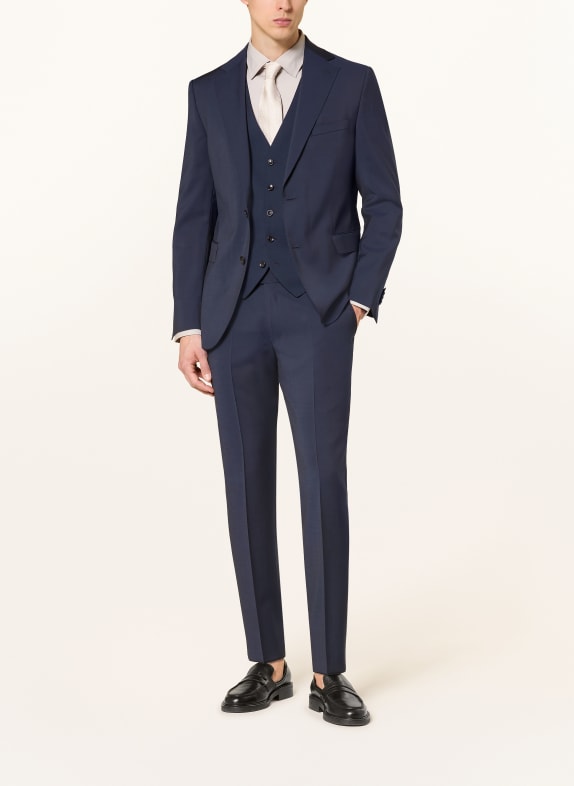 DRESSLER Pakvest Slim Fit DONKERBLAUW