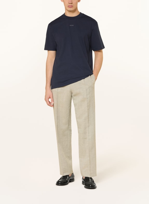 HUGO T-shirt DAPOLINO DONKERBLAUW