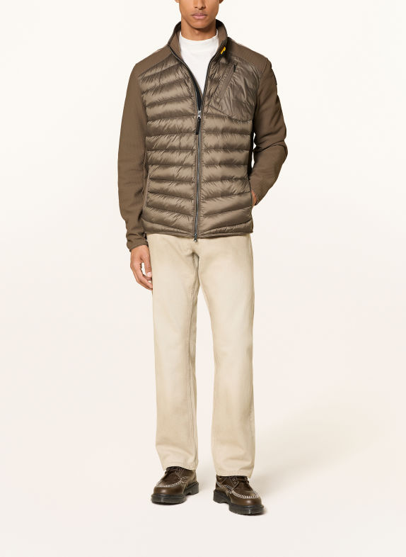 PARAJUMPERS JAYDEN down jacket in a mix of materials BEIGE