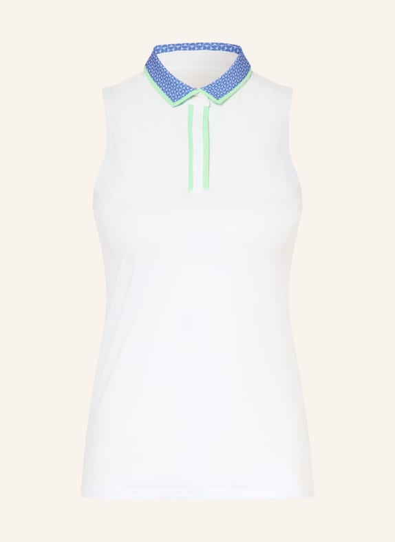 UNDER ARMOUR Functional Polo Shirt UA ISO CHILL WHITE / PURPLE / LIGHT GREEN