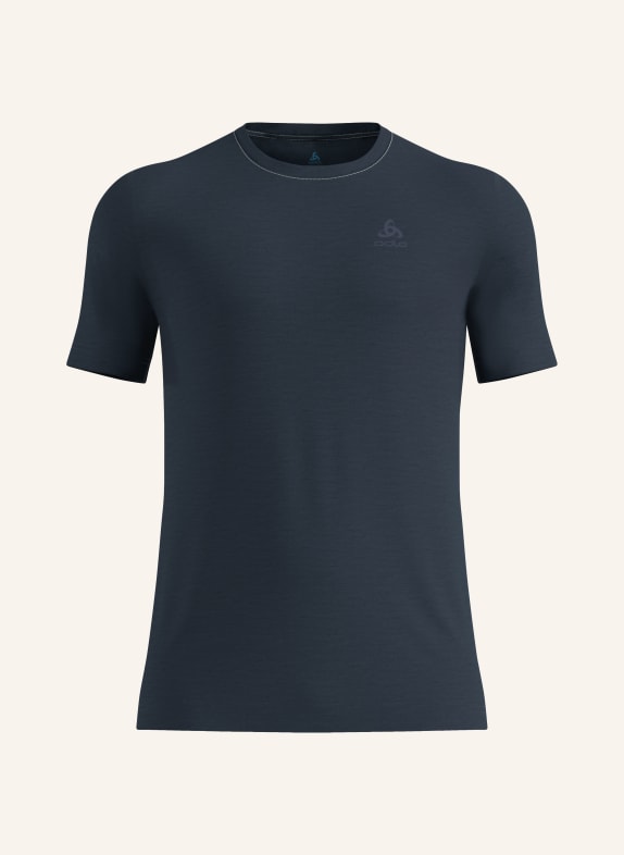 odlo Funktionswäsche-Shirt NATURAL MERINO 160 aus Merinowolle DUNKELBLAU